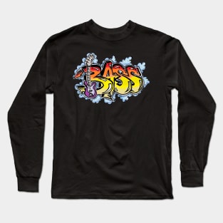 bass guitar By LowEndGraphics Long Sleeve T-Shirt